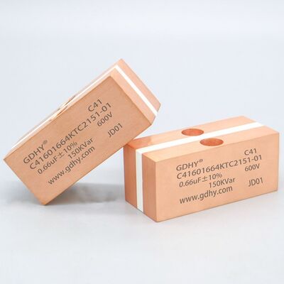 GDHY Water Cooled Capacitor C41-TC2 0.66uF 600V 150kVar (Alcon FP-4-150/Celem CSM150) for Induction Heating Machines