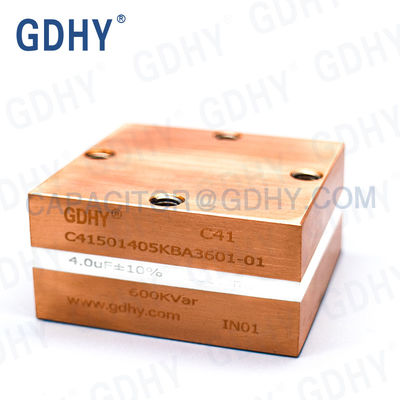 GDHY C41-BA3 4uF/500Vrms/600kVar(Alcon FP-29-600/Celem CSP-305A) Power Film Capacitor Conduction Cooled Capacitor Induction Heat Treating Equipment Capacitor