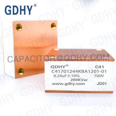 GDHY C41-BA1 0.24UF/700V/200KVAR Resembling ALCON FP-7-300/ CELEM CSP150 POWER FILM CAPACITOR WATER COOLING CAPACITOR