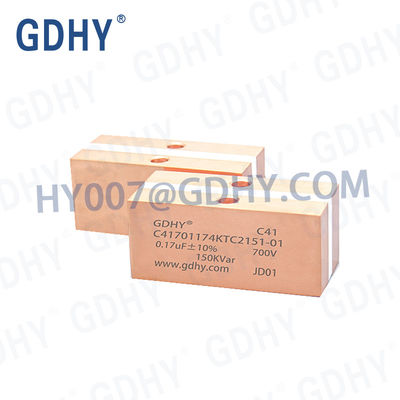 GDHY CONDUCTION COOLED CAPACITOR C41-TC2 0.17UF/700V/150KVAR RESEMBLING ALCON FP-4-150 /CELEM CSM150 CAPACITOR POWER POWER FILM CAPACITOR CONDUCTION COOLING