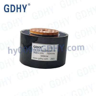 GDHY Water Cooled Resonant Capacitor C41-BE2 10uF 750V 500kVar (Alcon FP-11-500/Celem C500T) for Induction Heating Machines