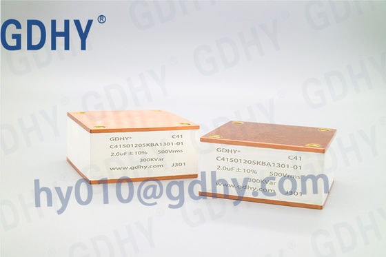 GDHY Water Cooled Capacitor C41-BA1 2uF 500VAC 300kVar (Alcon FP-7-300) for High Power And High Frequency Resonant Devices