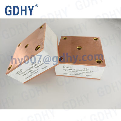 GDHY Water Cooled Capacitor C41-BB2 1.5uF 500V 300KVar (Alcon FP-7-300) for Induction Melting Machine
