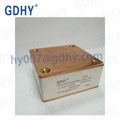 GDHY Water Cooled Film Capacitor C41-BA1 2.2uF 500VAC Resembling Alcon FP-7-300 High Frequency Power