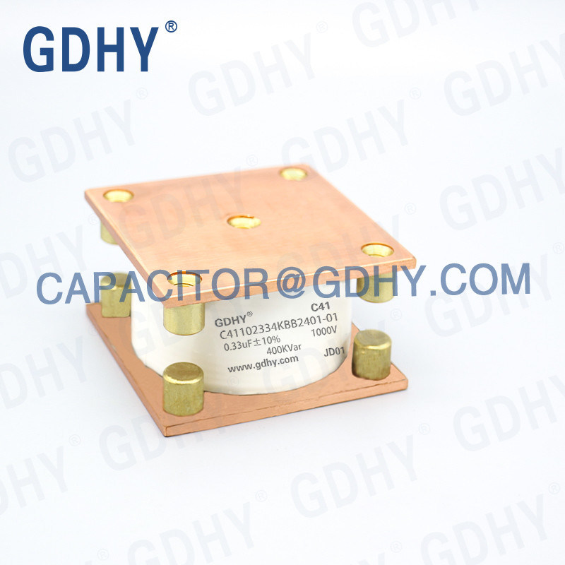 GDHY Water Cooled Capacitor C41-BB2 0.33uF 1000V 400KVar Resembling Alcon FP-1-400 for Induction Melting Machine