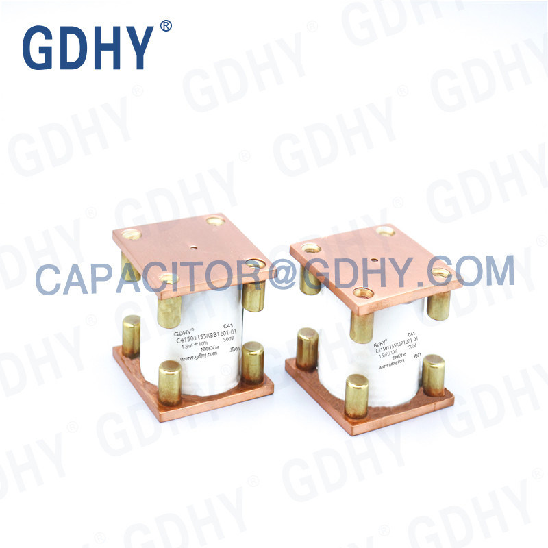 GDHY WATER COOLED CAPACITOR C41-BB1 1.5UF/500V/200KVAR (ALCON FP-5F-200) HIGH POWER CAPACITOR