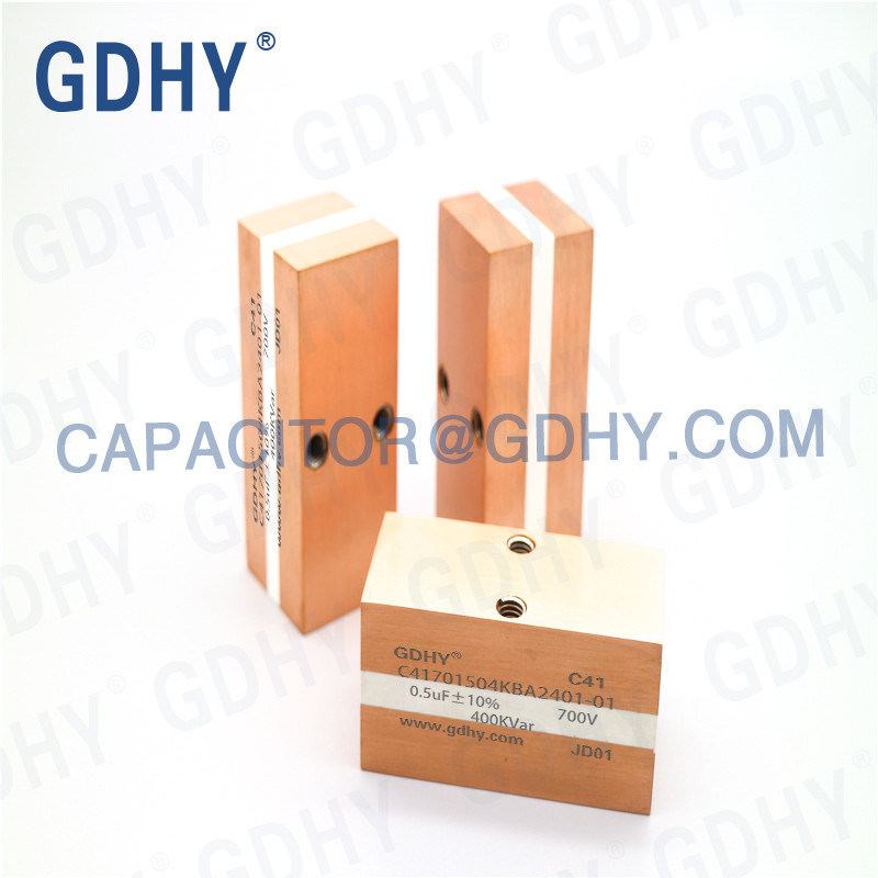 GDHY C41-BA2 0.5uF/700Vrms/400kVar( Alcon FP-20-400/Celem CSP 150/400) Power Film Capacitor for Bolt Heating