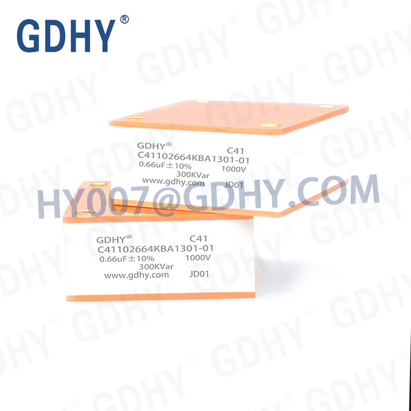 GDHY C41-BA1 0.66UF/1000V/300KVAR RESEMBLING ALCON FP-7-300 WATER-COOLING CAPACITOR INDUCTION COIL WATER HEATER CAPACITOR