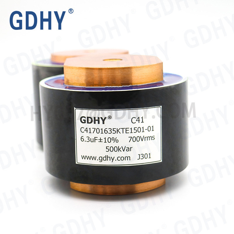 GDHY C41-TE1 6.3UF RESEMBLING ALCON FP-12-500H / CELEM C500TW INDUCTION HEATING CAPACITOR