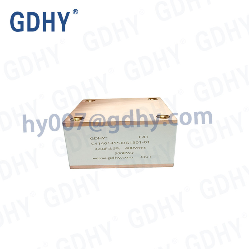 GDHY Water Cooled Capacitor C41-BA1 4.5uF 400VAC 300kVar (Alcon FP-7-300) Used in High-Power High-Frequency Resonance Equipment
