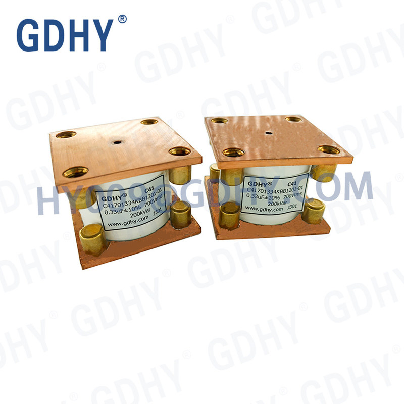 GDHY Water Cooled Capacitor C41-BB1 0.33uF 700V 200kVar (Alcon FP-5F-200) for Induction Heating Machines