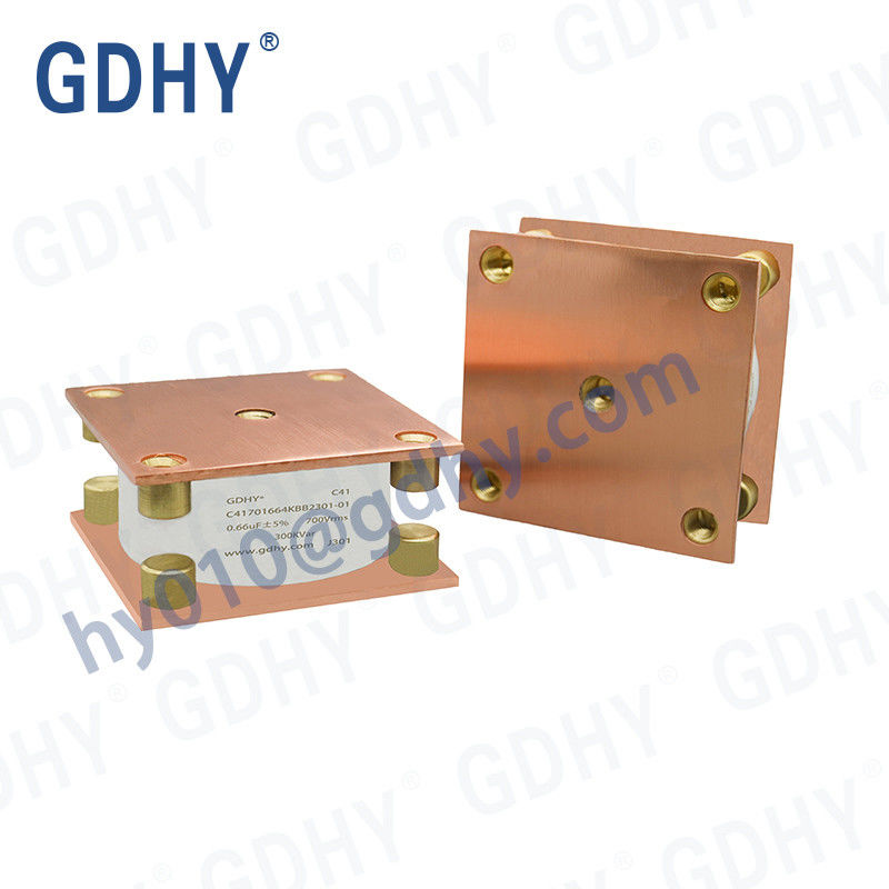 0.66UF 700V Water Cooled Capacitors C41 High Power High Thermal Withstand Inductive Heating